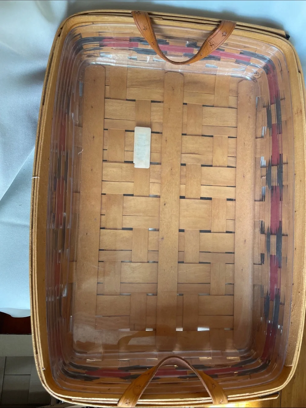 Longaberger 2000 Hostess Serving Tray with Protector.
